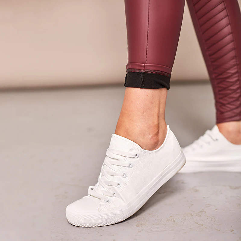 Wet Look Biker Leggings (Wine) - Image 10