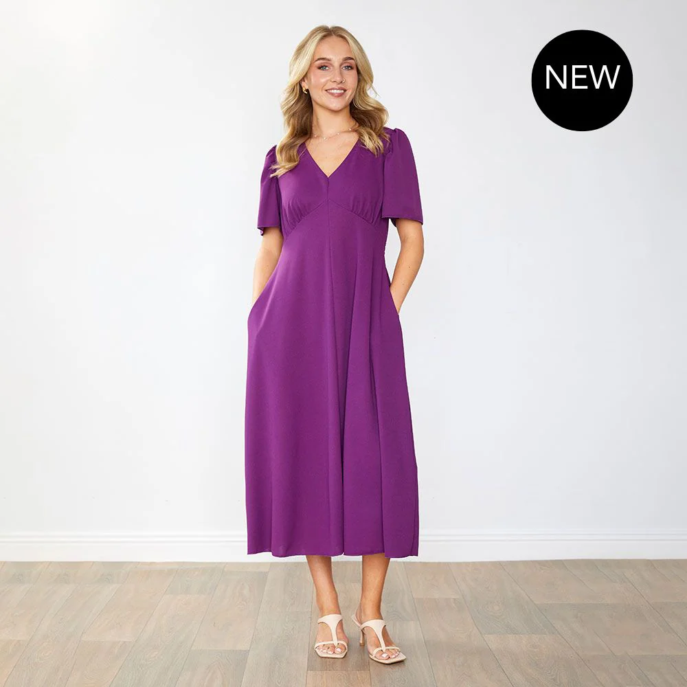 Whitney Dress (Plum) - Image 10