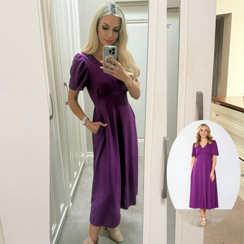 Whitney Dress (Plum) - Image 3