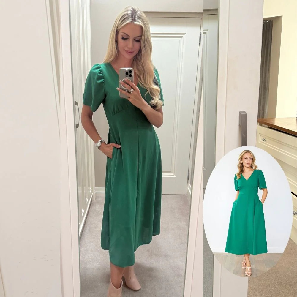 Whitney Dress (Green) - Image 2