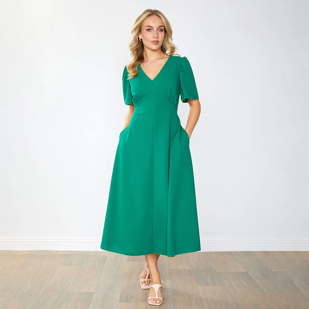 Whitney Dress (Green) - Image 7