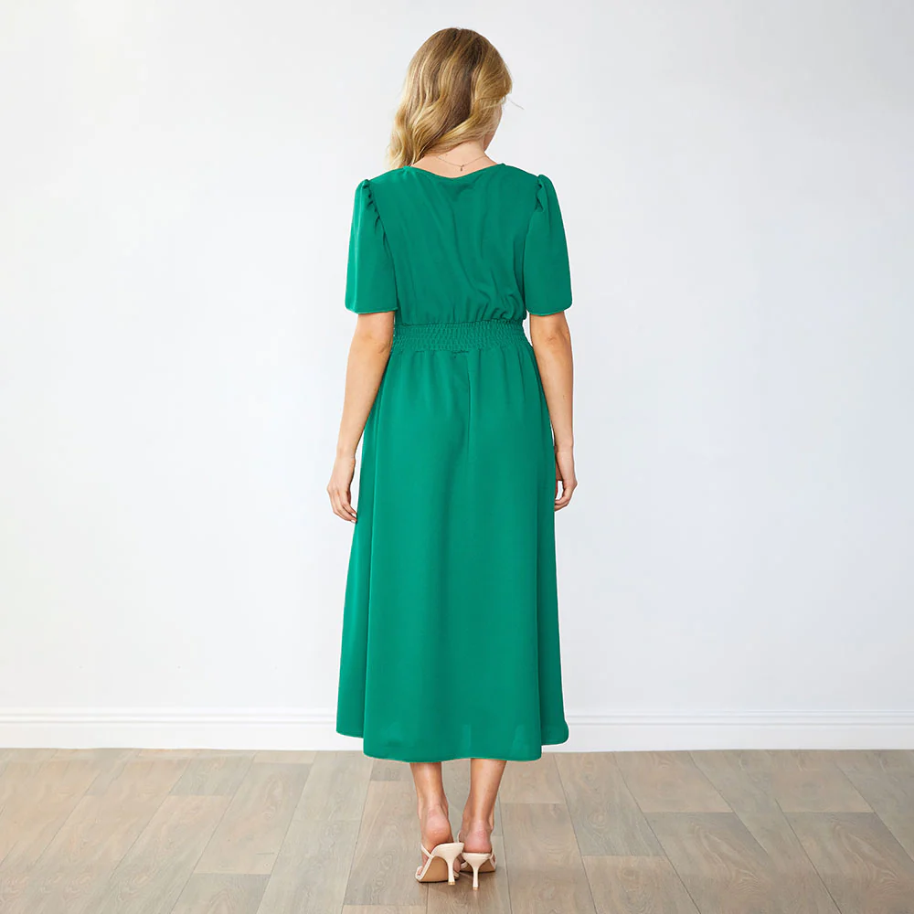 Whitney Dress (Green) - Image 9
