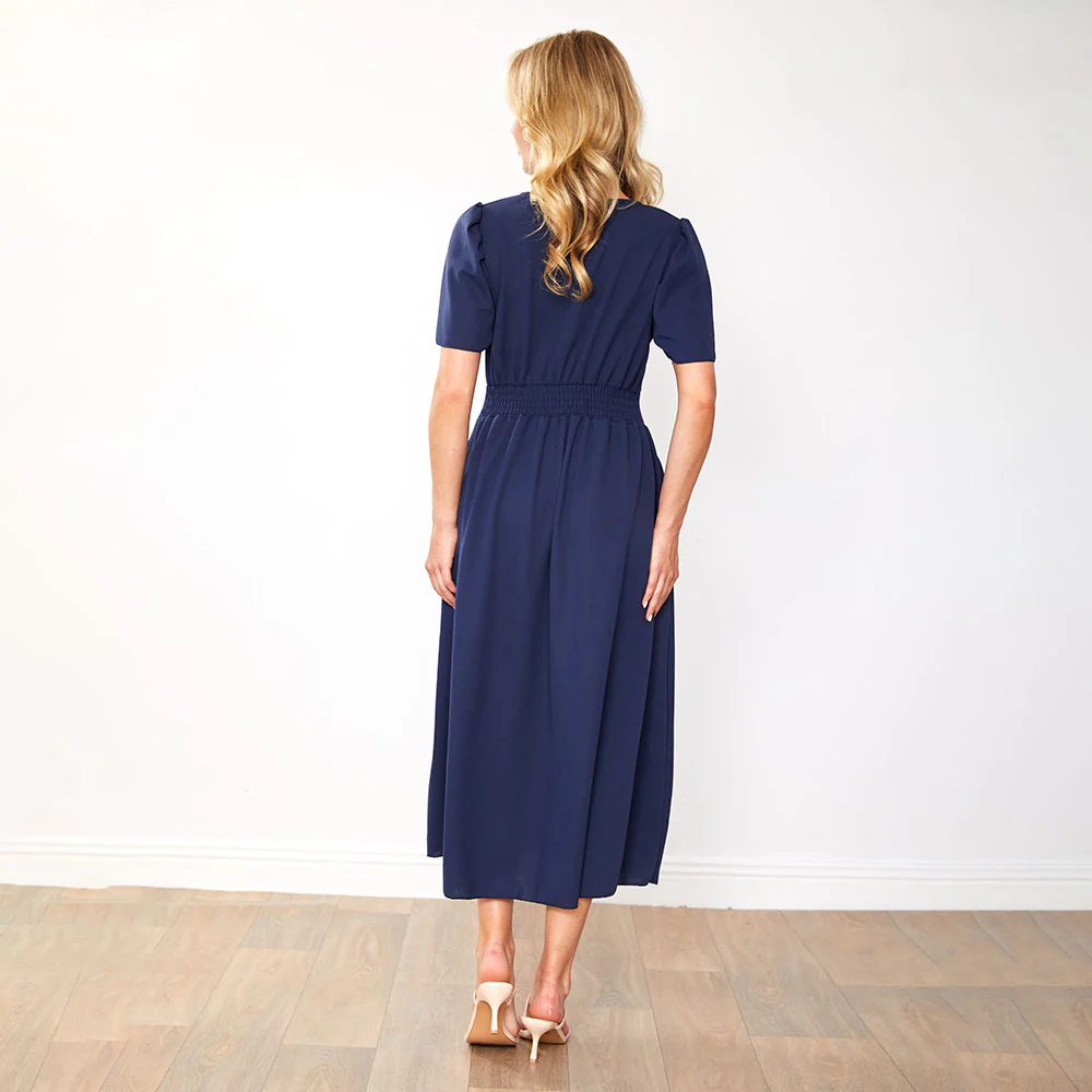 Whitney Dress (Navy) - Image 10
