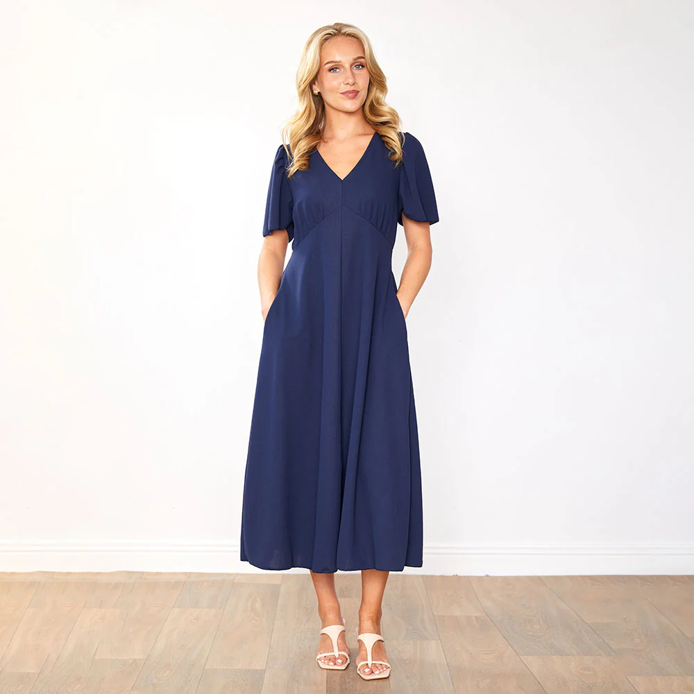 Whitney Dress (Navy) - Image 5
