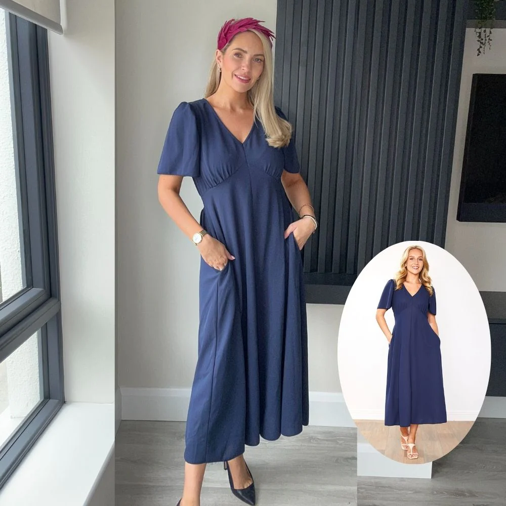 Whitney Dress (Navy) - Image 6