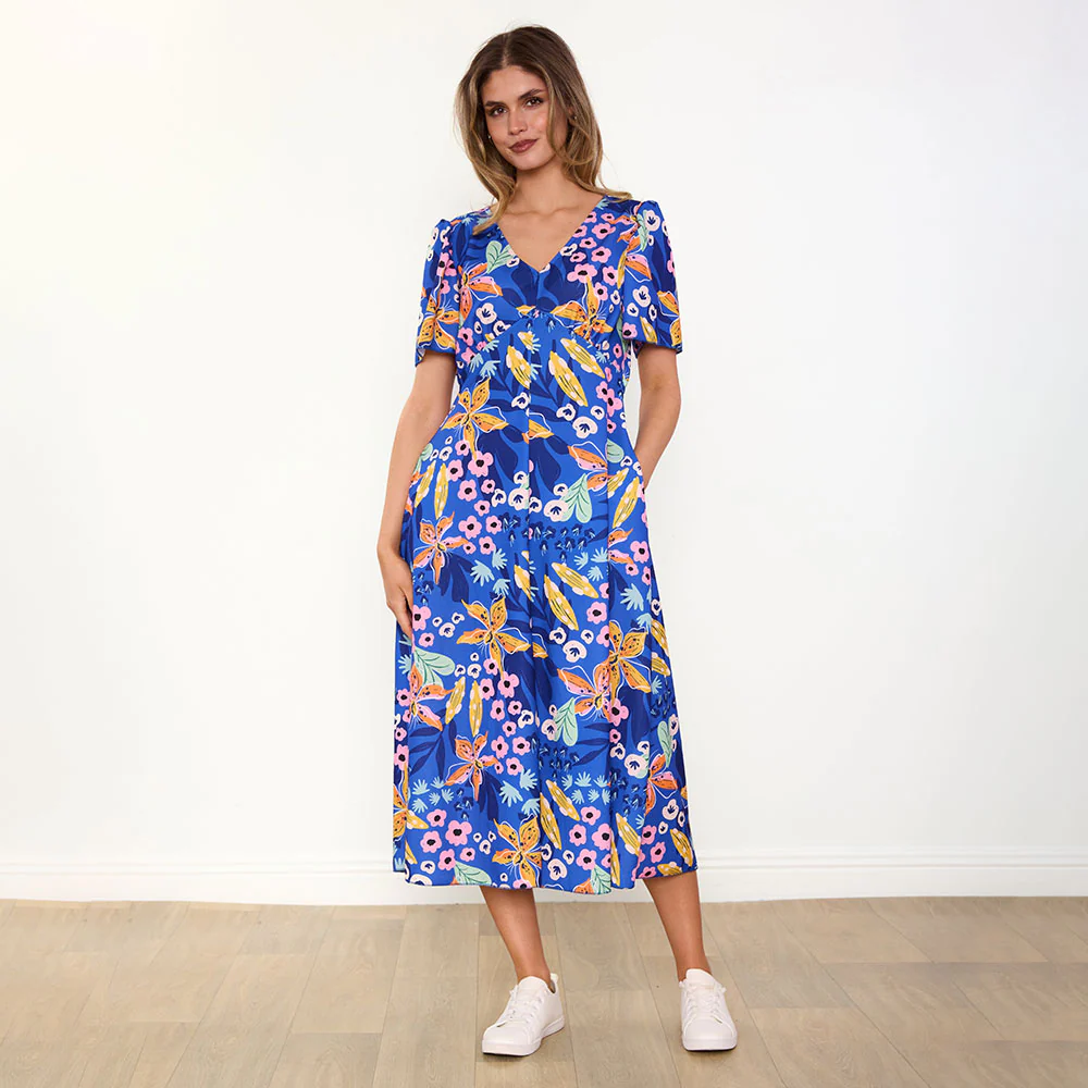 Whitney Dress (Navy Floral) - Image 3