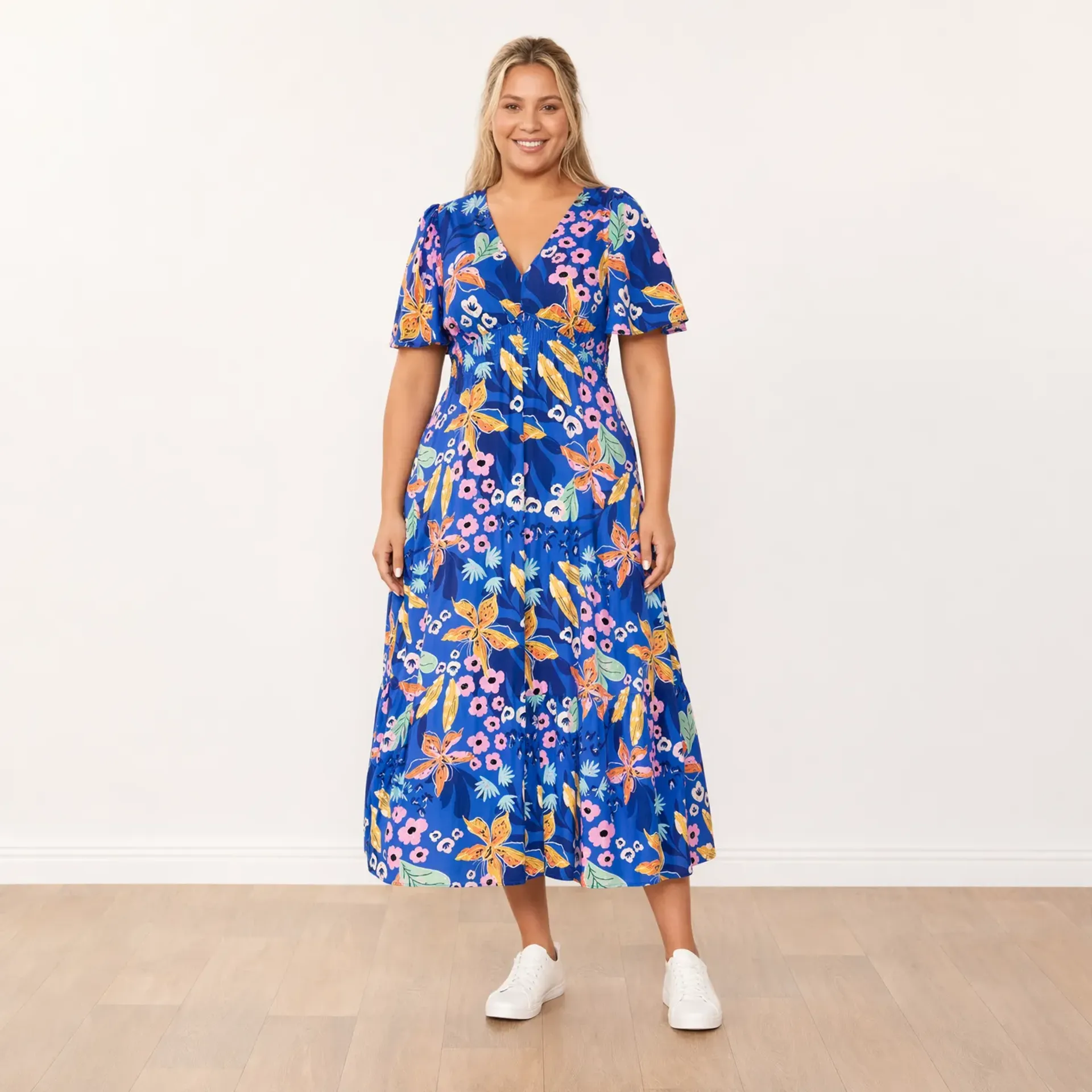 Whitney Dress (Navy Floral) - Image 4