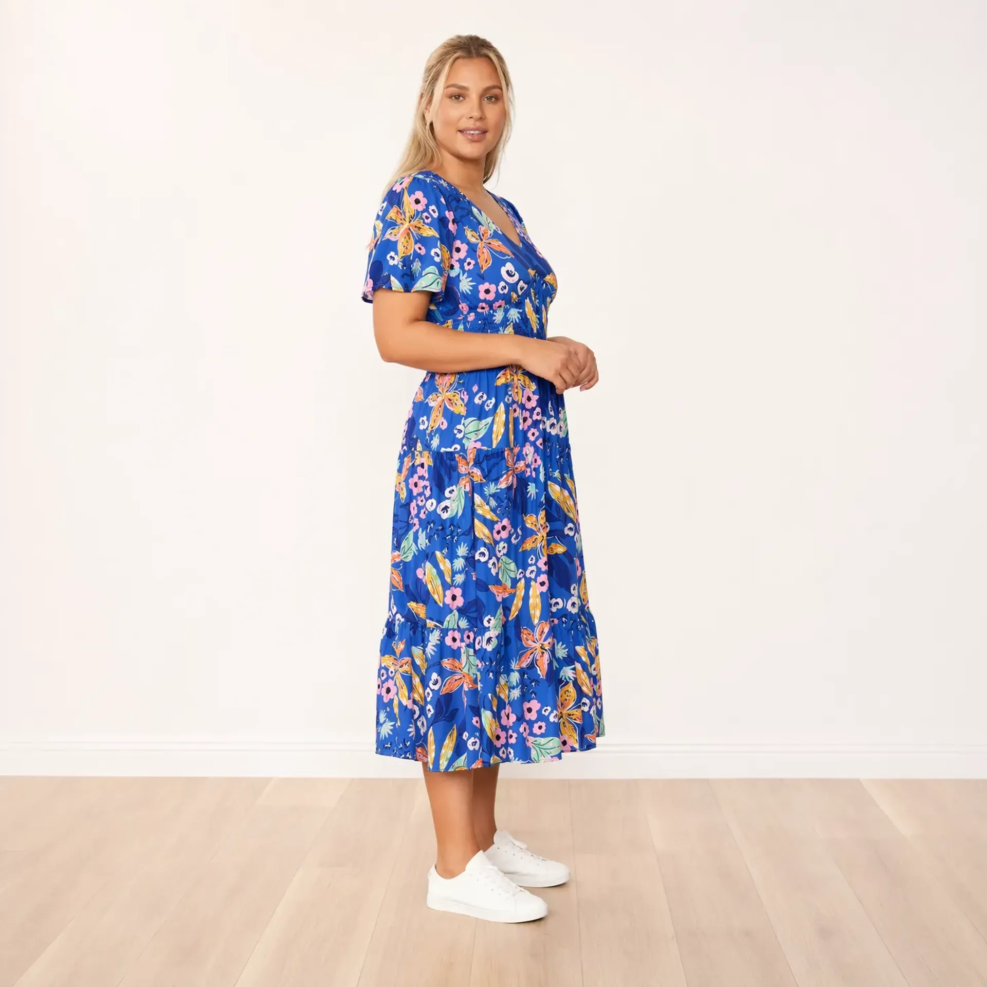 Whitney Dress (Navy Floral) - Image 6