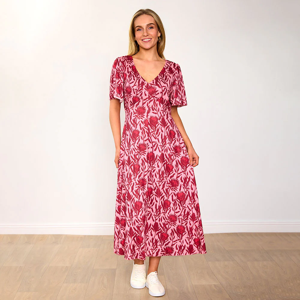 Whitney Dress (Red Bloom) - Image 11
