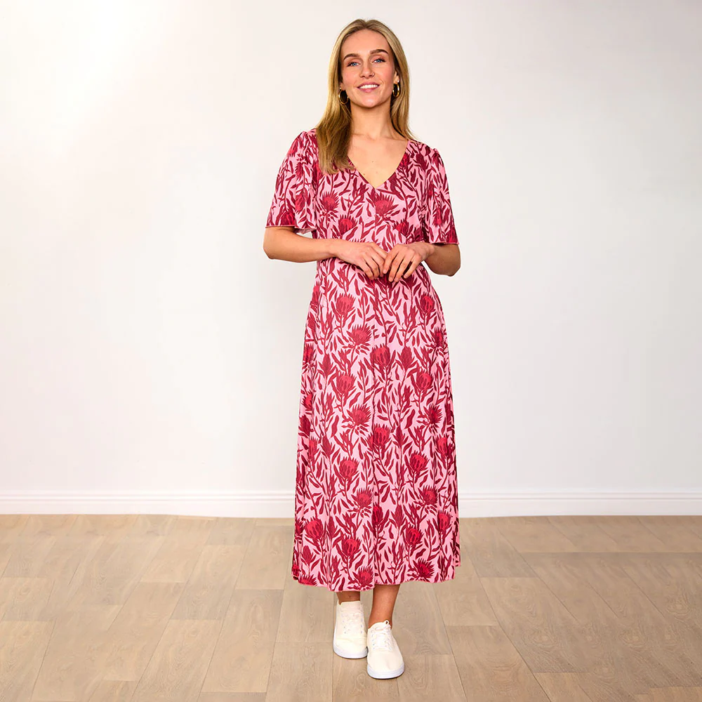 Whitney Dress (Red Bloom) - Image 2