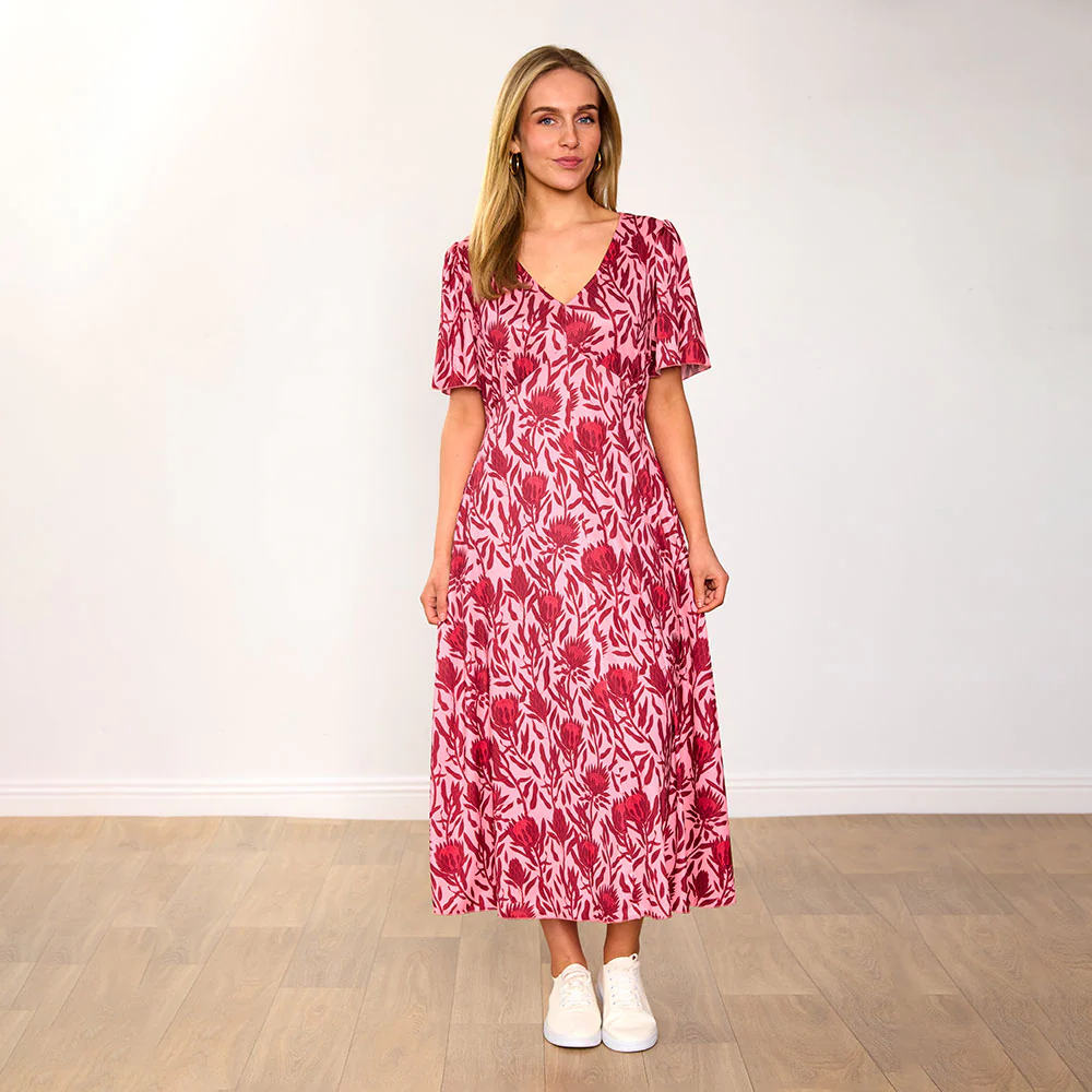 Whitney Dress (Red Bloom) - Image 5