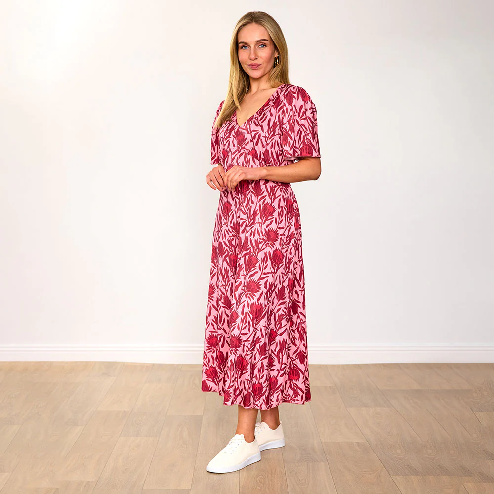 Whitney Dress (Red Bloom) - Image 7