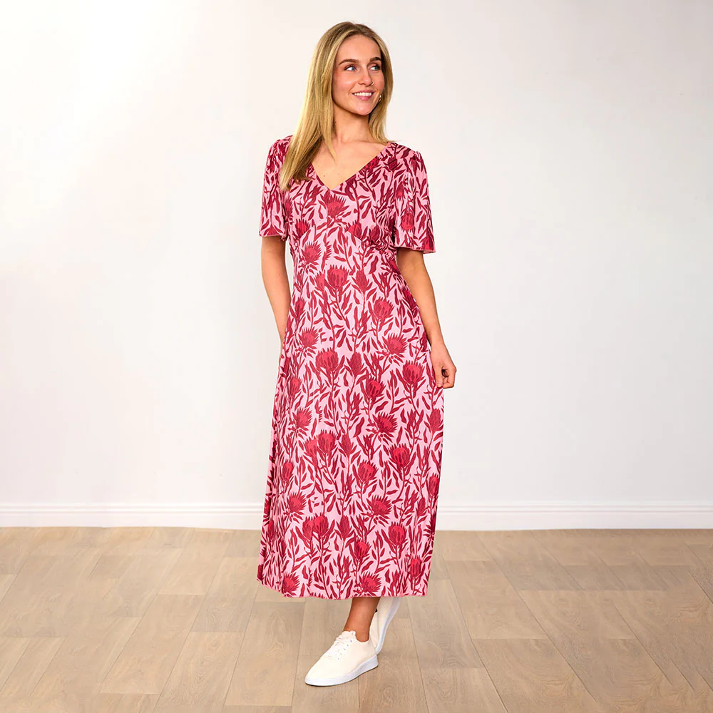 Whitney Dress (Red Bloom) - Image 8
