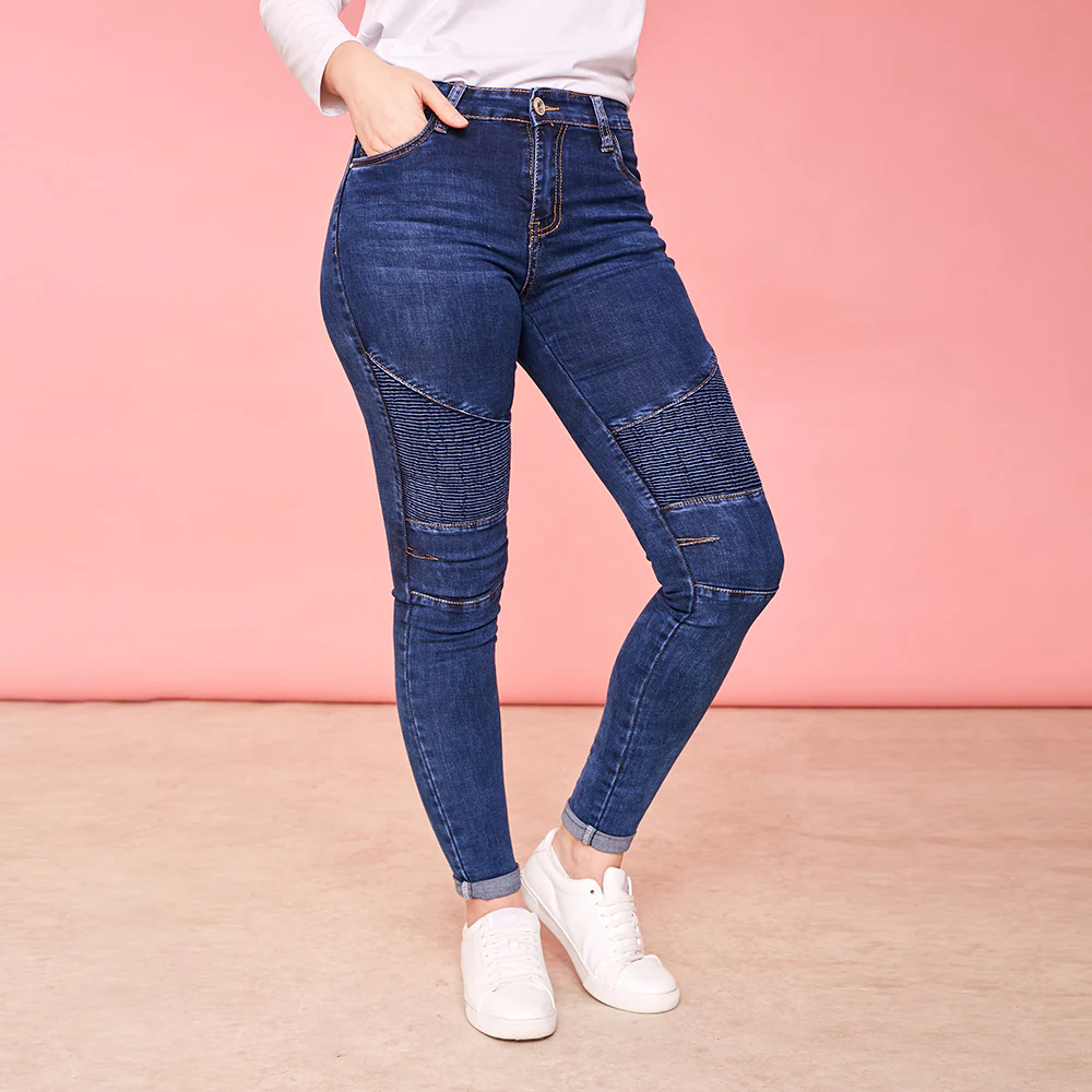 Kim Biker Jeans (Dark Blue) - Image 4
