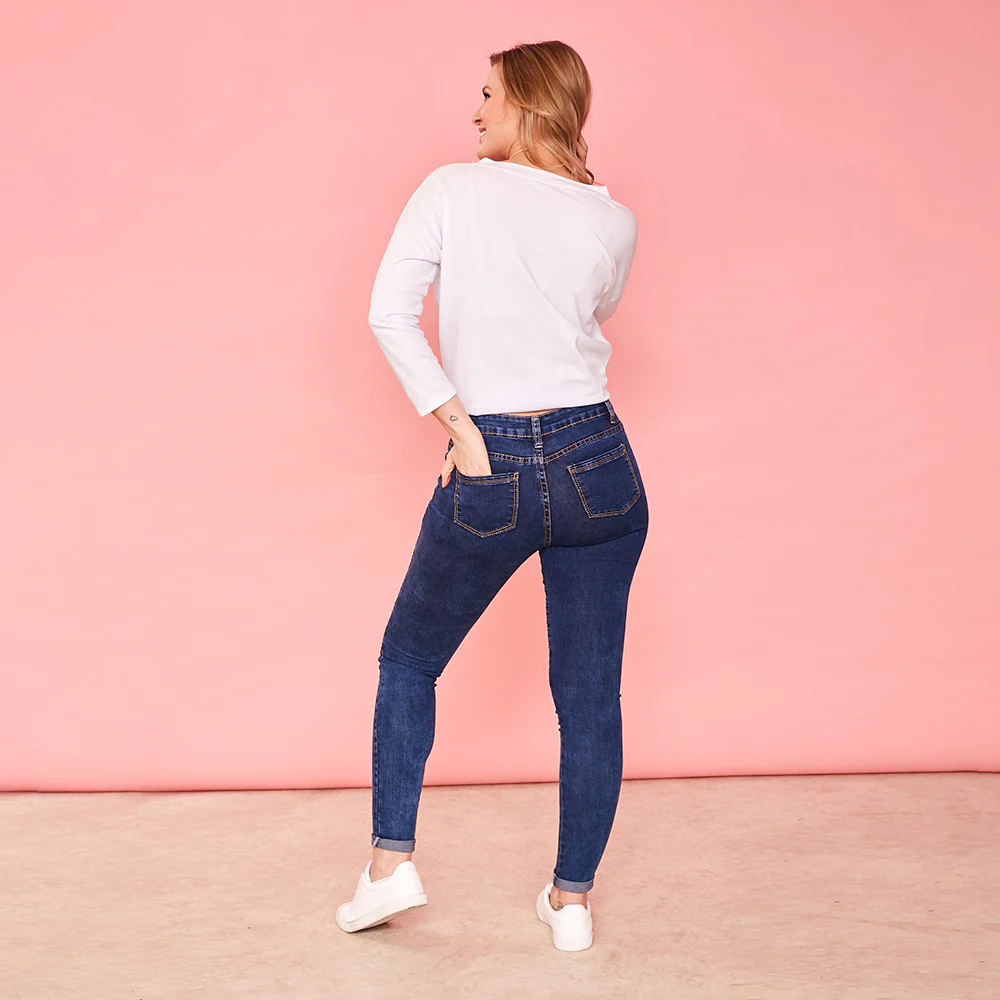 Kim Biker Jeans (Dark Blue) - Image 6