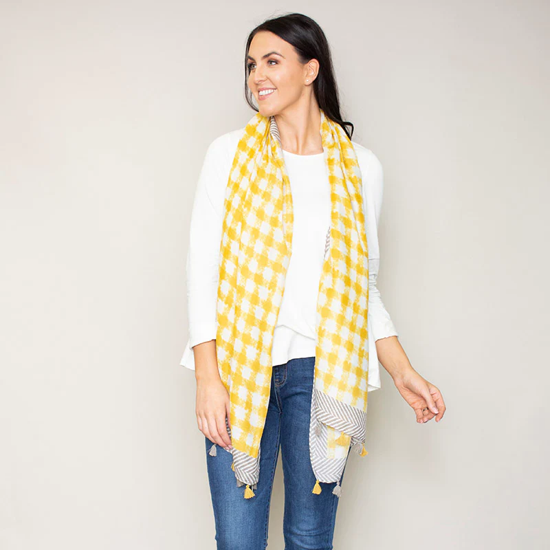 Pia Scarf Tassel (Yellow)