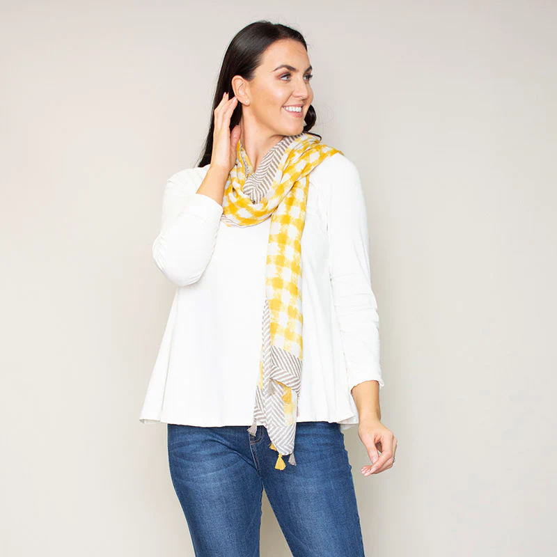 Pia Scarf Tassel (Yellow) - Image 2