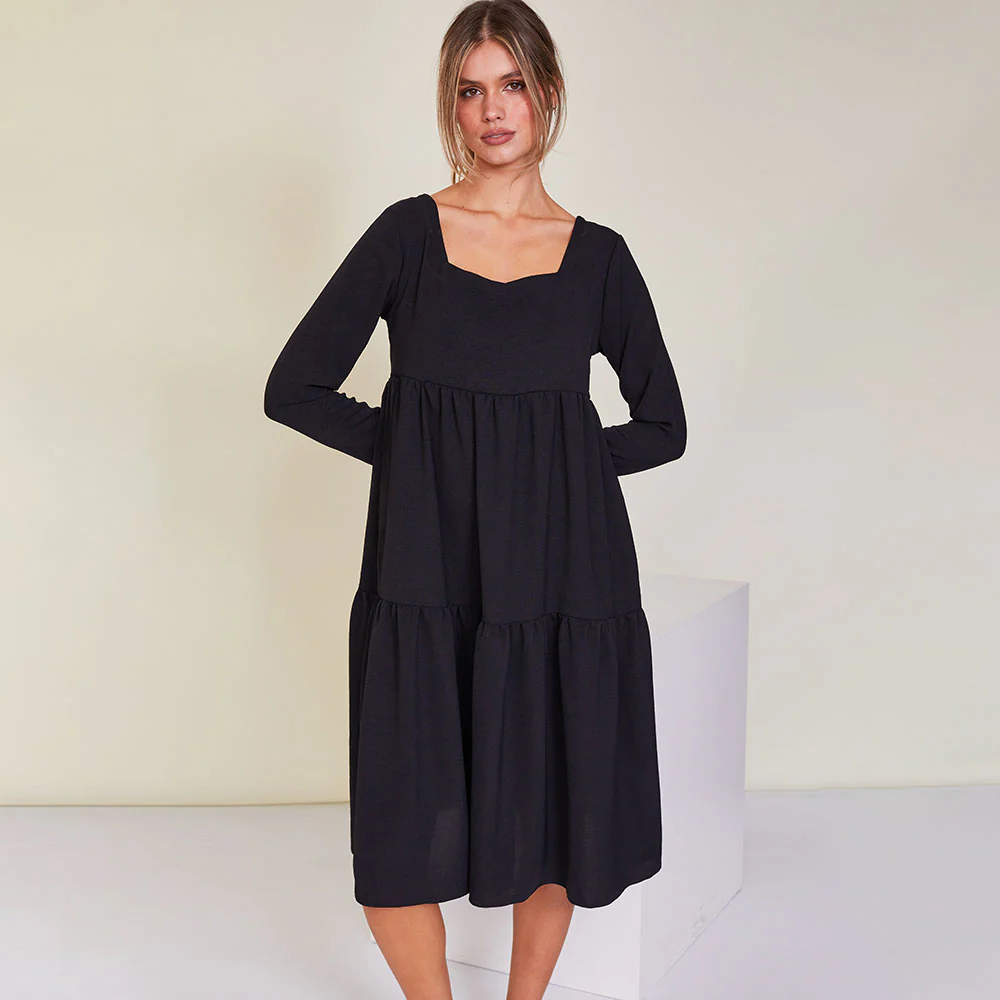 Zoe Dress (Black) - Image 13