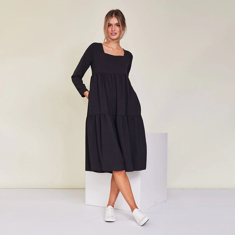 Zoe Dress (Black) - Image 2