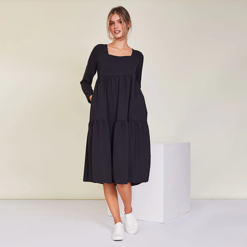 Zoe Dress (Black) - Image 3