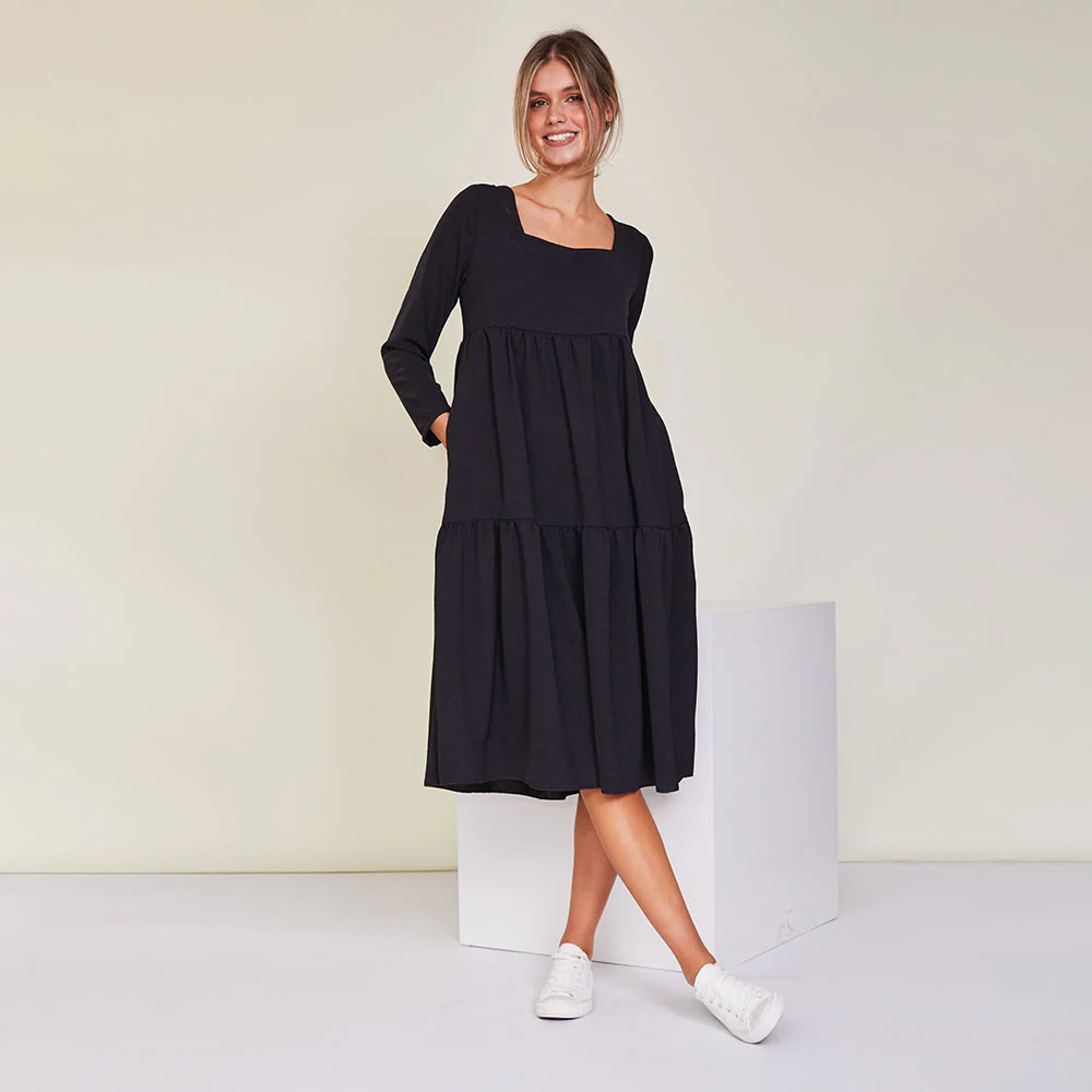 Zoe Dress (Black) - Image 4