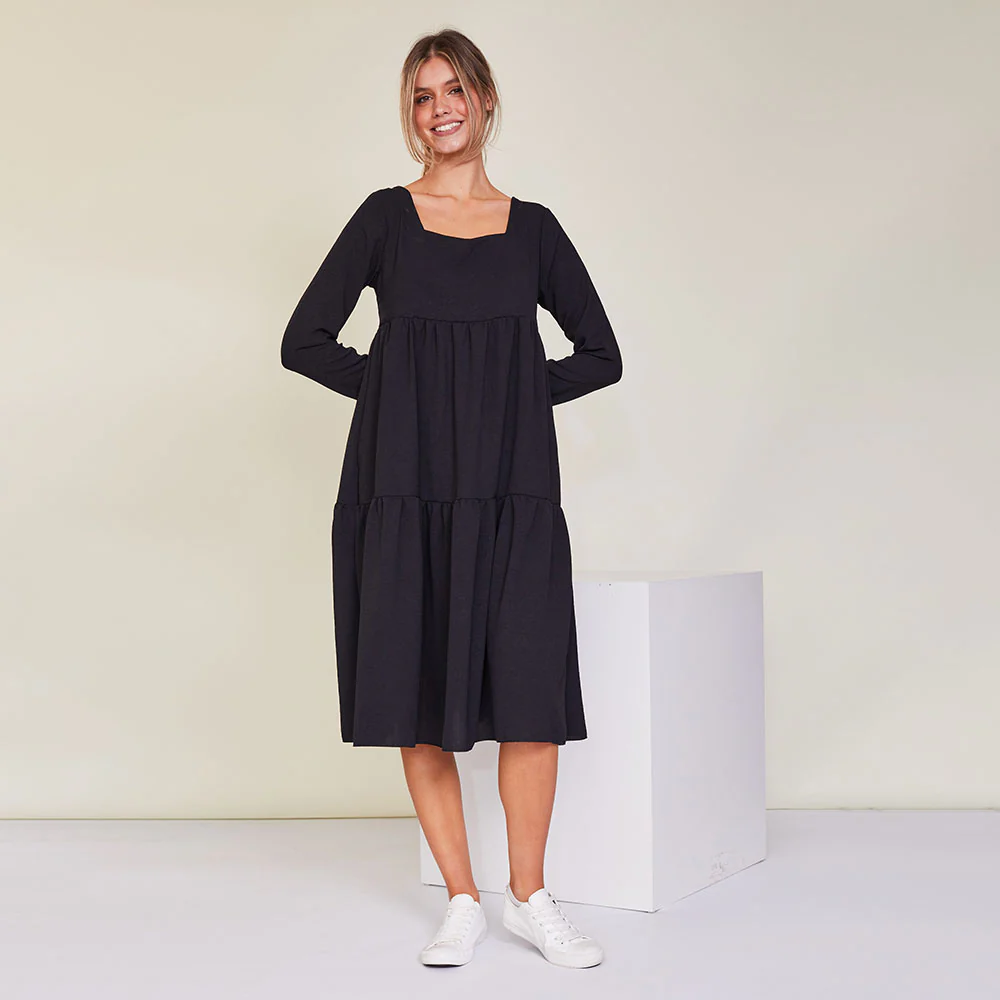 Zoe Dress (Black) - Image 5