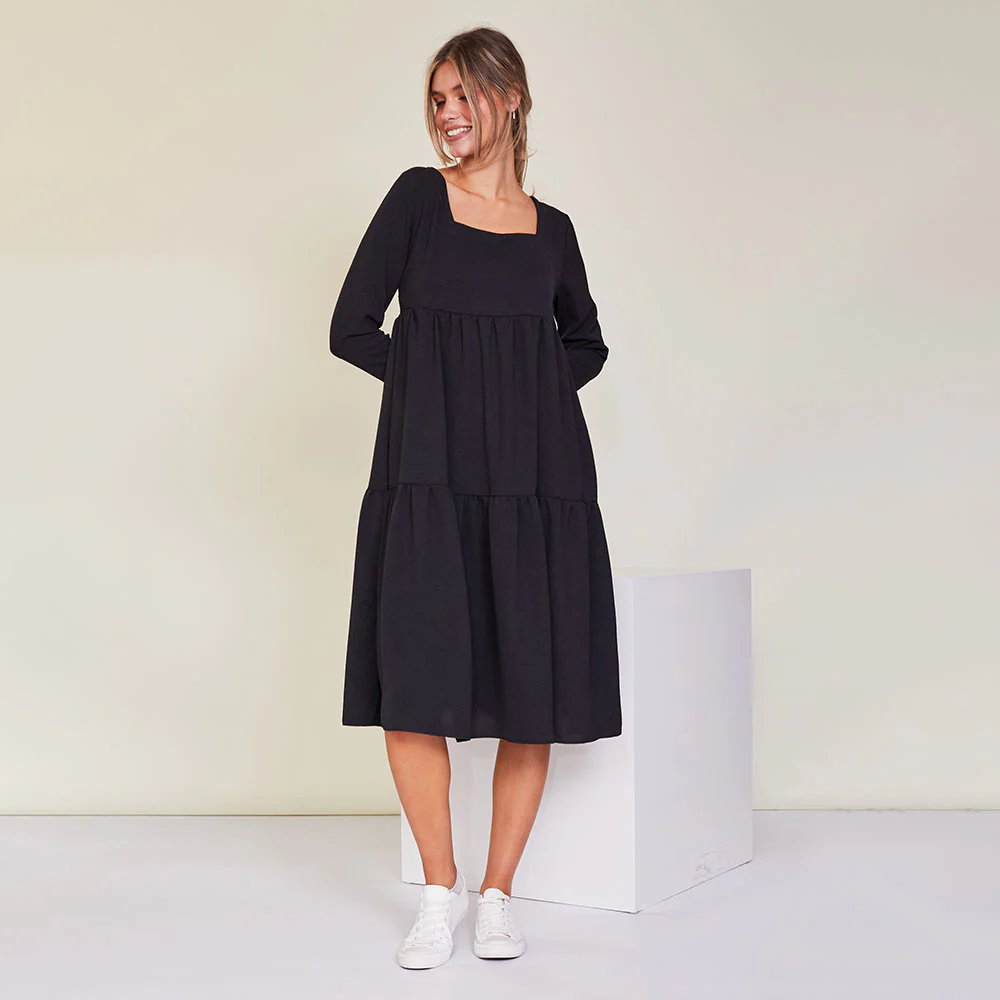 Zoe Dress (Black) - Image 6
