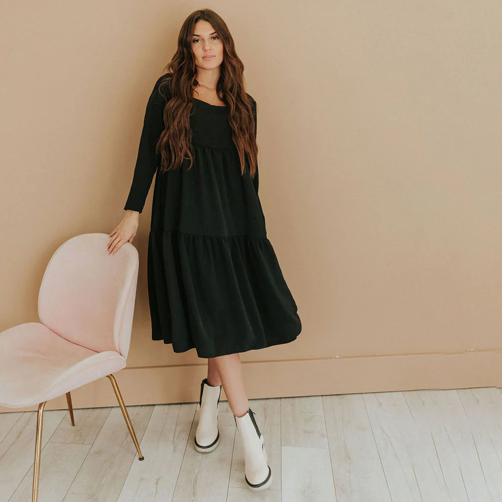 Zoe Dress (Black) - Image 8