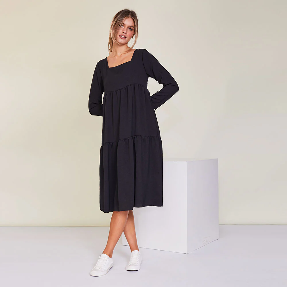 Zoe Dress (Black) - Image 9