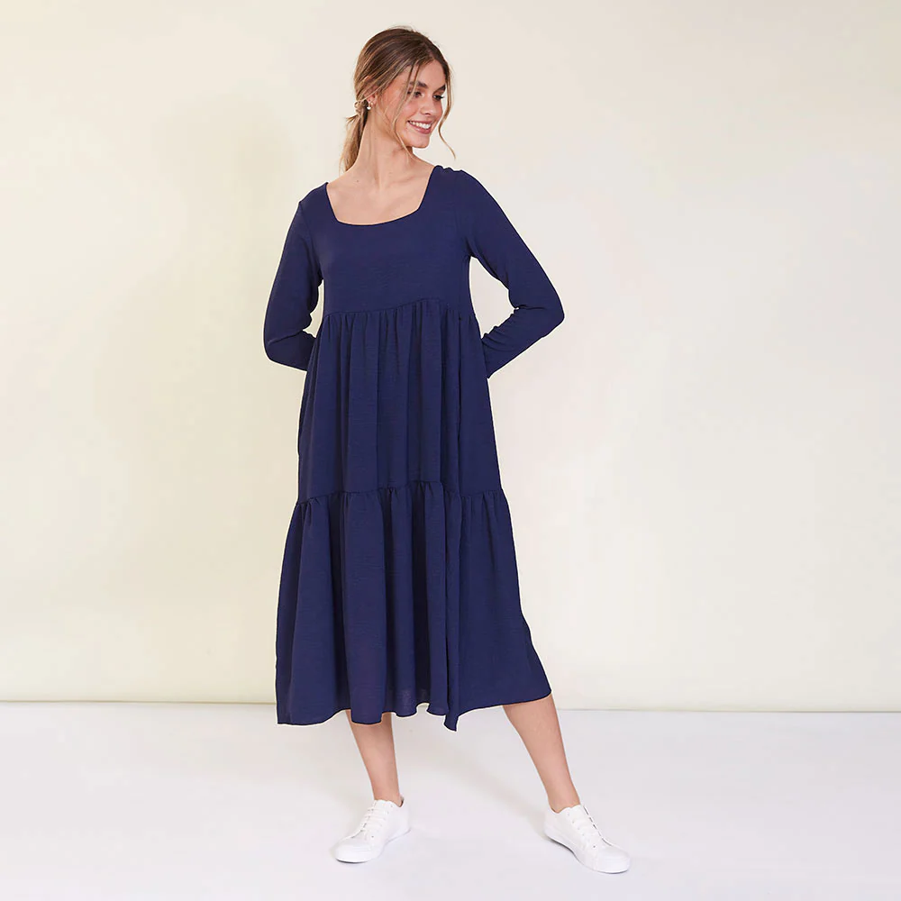 Zoe Dress (Navy) - Image 10