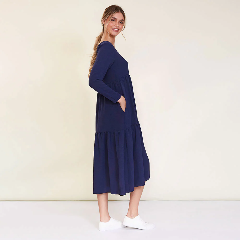 Zoe Dress (Navy) - Image 11