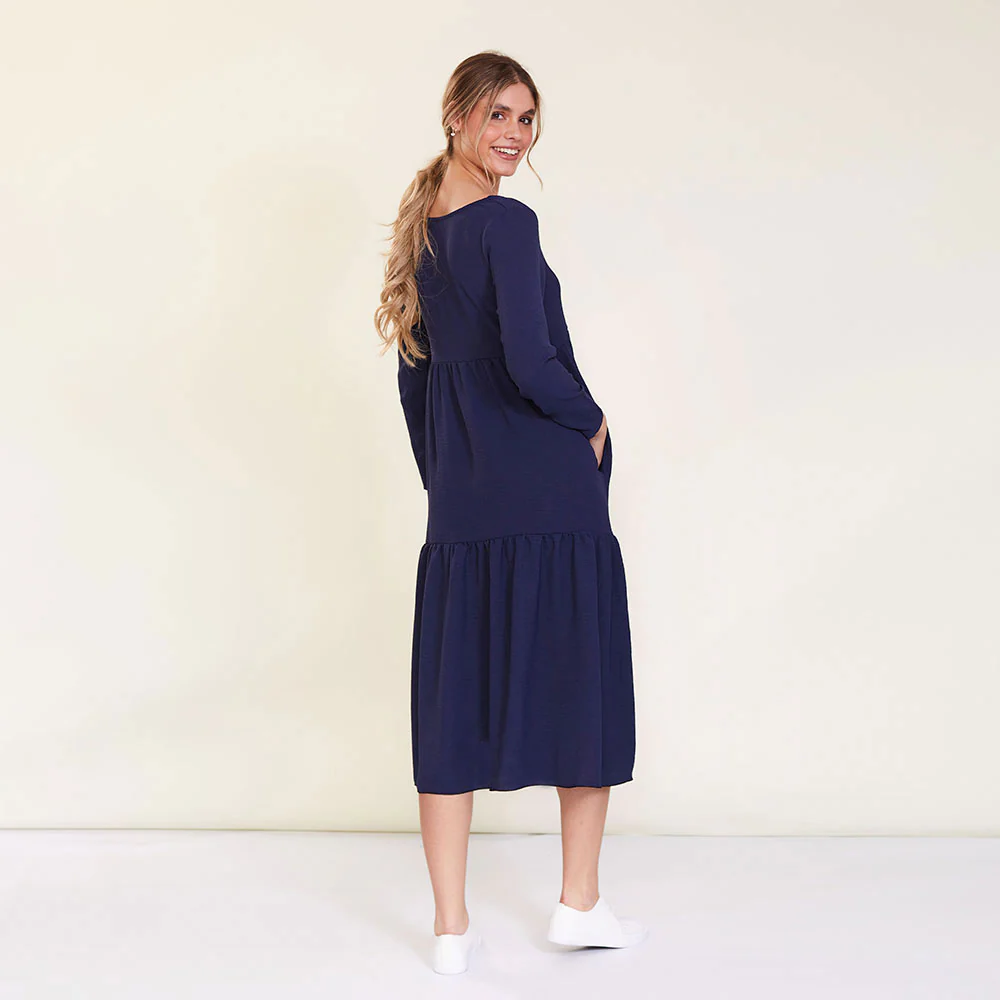 Zoe Dress (Navy) - Image 12