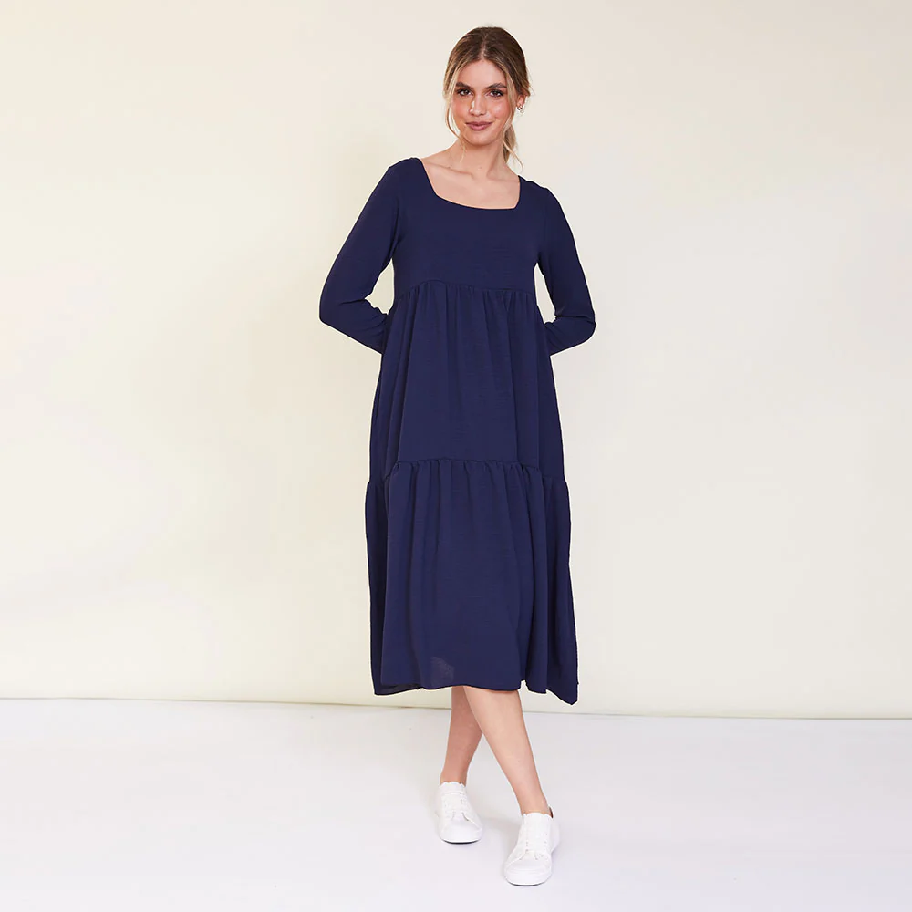 Zoe Dress (Navy) - Image 2