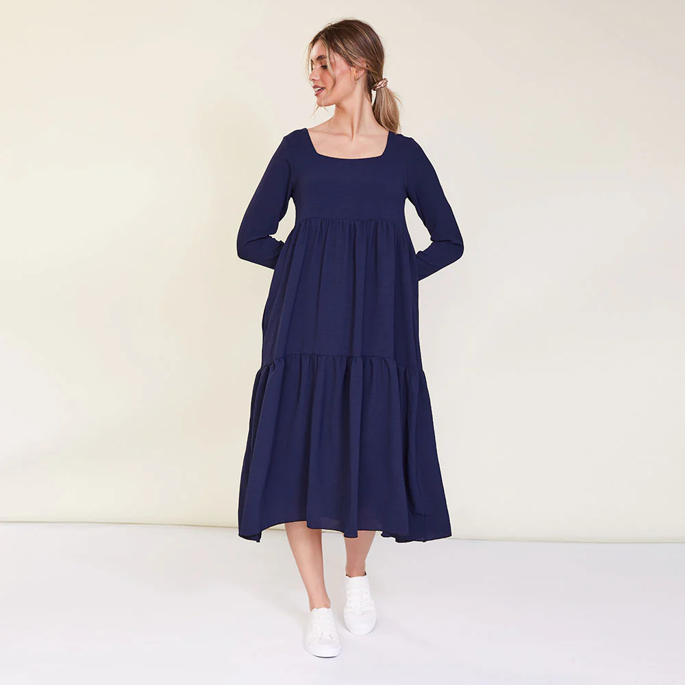 Zoe Dress (Navy) - Image 3